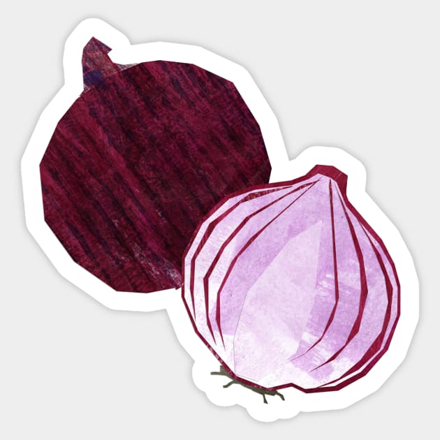 Red onion Sticker by Babban Gaelg